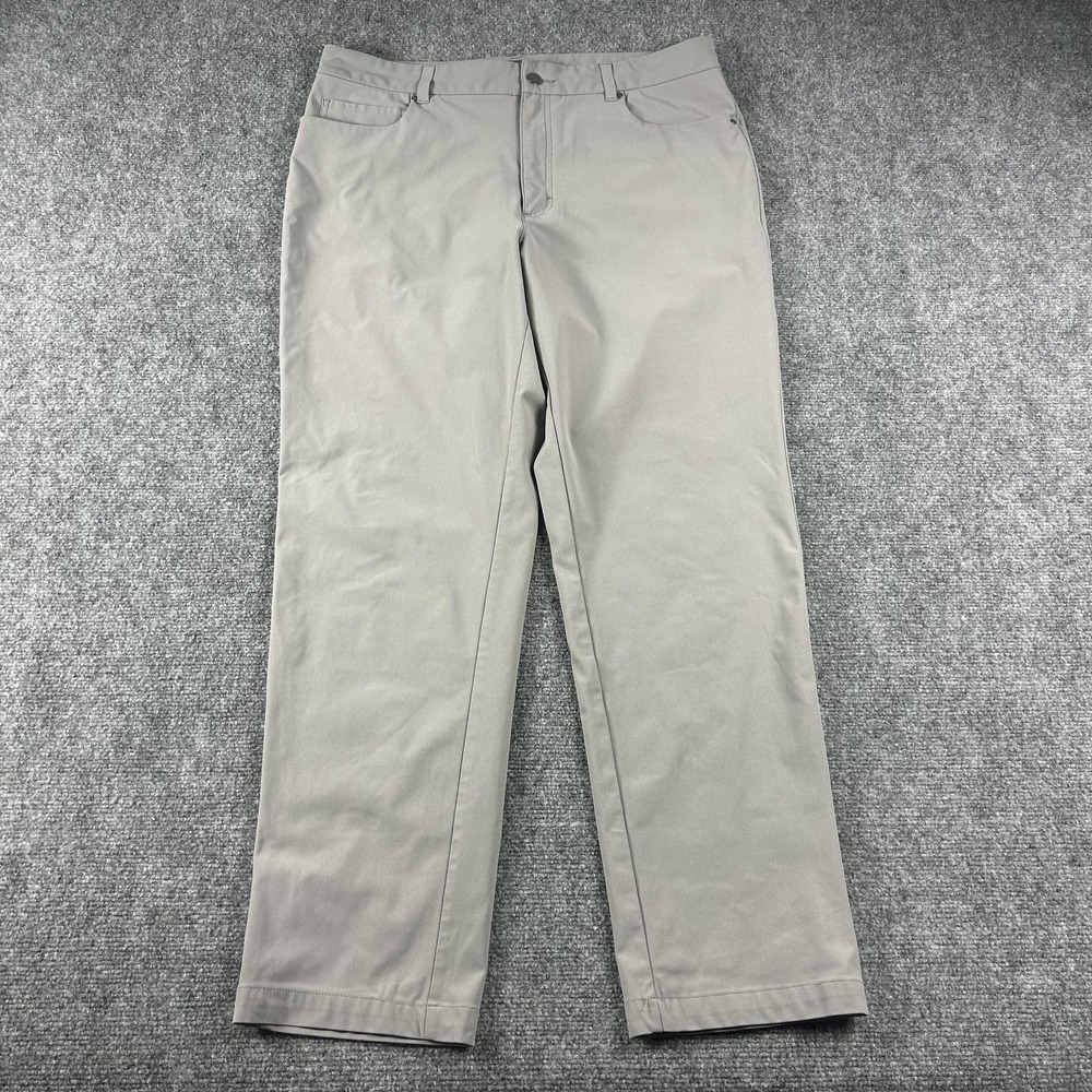 VRST Athletic Pants Mens 35x32 Gray Stretch Golf Chino Casual‎ Performance Woven